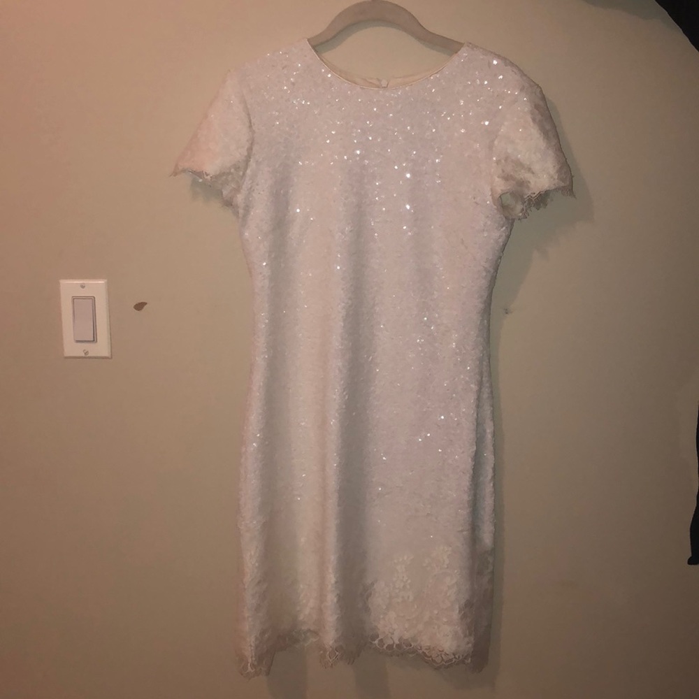 White Dress The Population Dress (M)